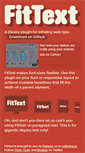 Mobile Screenshot of fittextjs.com
